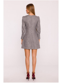 M870 Tvido mini suknelė - grafito