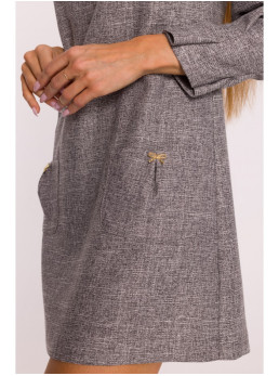 M870 Tvido mini suknelė - grafito