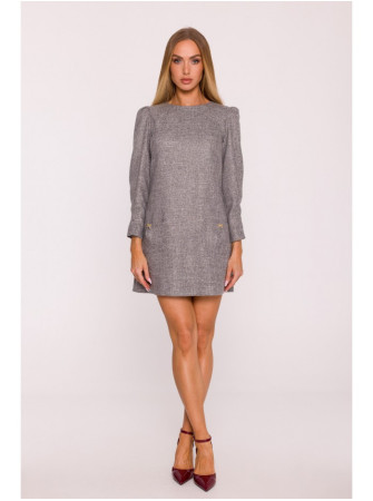 M870 Tvido mini suknelė - grafito
