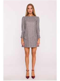 M870 Tvido mini suknelė - grafito