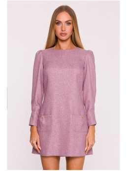 M870 Tvido mini suknelė M870 - marsala