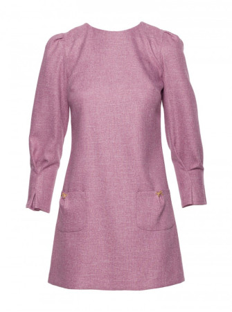 M870 Tvido mini suknelė M870 - marsala