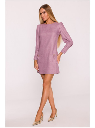 M870 Tvido mini suknelė M870 - marsala