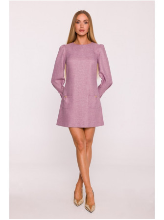 M870 Tvido mini suknelė M870 - marsala