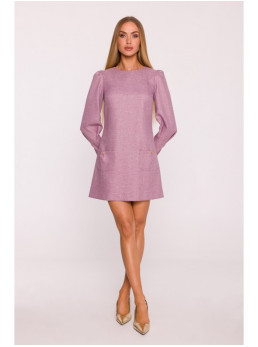 M870 Tvido mini suknelė M870 - marsala