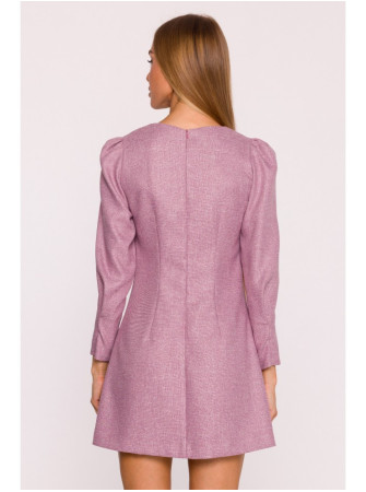 M870 Tvido mini suknelė - marsala