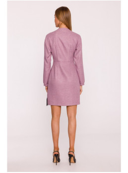 M871 Tvido suknelė-siaučiamas modelis - marsala