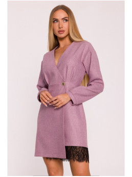 M871 Tvido suknelė-siaučiamas modelis - marsala