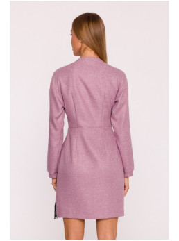 M871 Tvido suknelė-siaučiamas - marsala