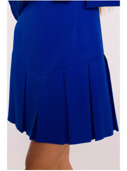 M872 Suknelė su atvirkštinėmis klostėmis - karališka mėlyna