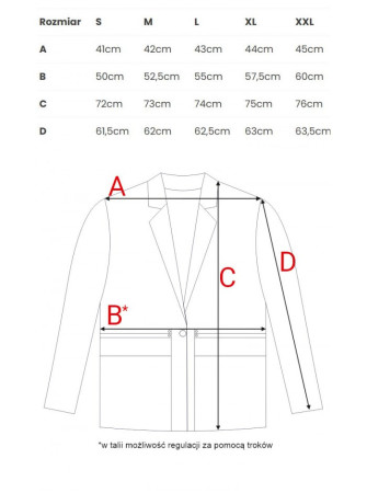 M873 Švarkas su įliemenuotu siluetu - mėtinė