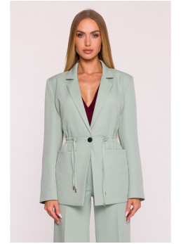 M873 Švarkas su įliemenuotu siluetu - mėtinė