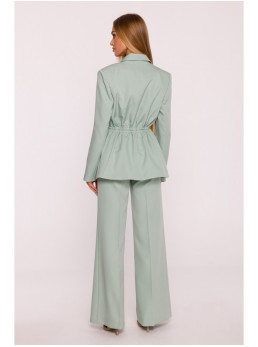 M873 Švarkas su įliemenuotu siluetu - mėtinė