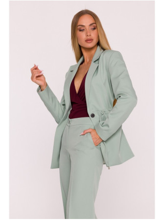 M873 Švarkas su įliemenuotu siluetu - mėtinė