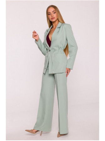 M873 Švarkas su įliemenuotu siluetu - mėtinė