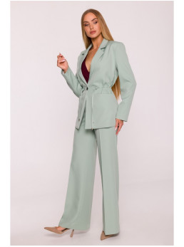 M873 Švarkas su įliemenuotu siluetu - mėtinė