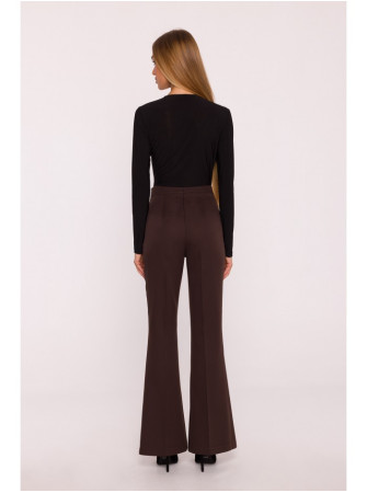 M874 Plačios kelnės - ruda