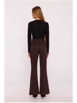 M874 Plačios kelnės - ruda