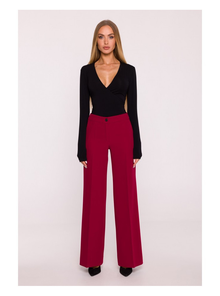 M875 Plačios kelnės - kaštoninė