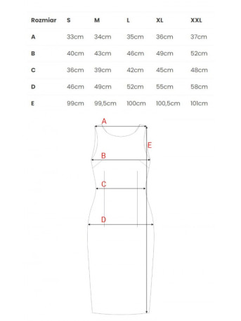 M667 Shaeth dress with decorative chain in the back - green