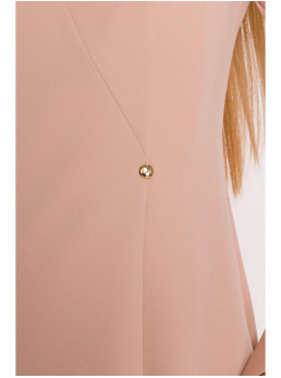 M876 Suknelė su plačiais rankogaliais - smėlio