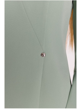 M876 Suknelė plačiais rankogaliais - mėtinė