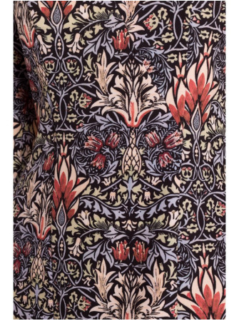 M877 Raštuota suknelė su plačiais rankogaliais - 1 modelis - spalva