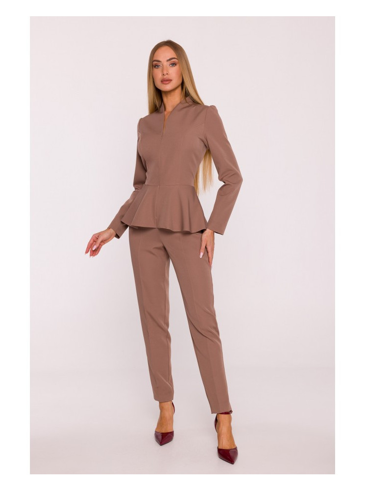 M878 Pepulm stiliaus kombinezonas - mocca