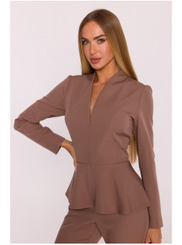 M878 Pepulm stiliaus kombinezonas - mocca