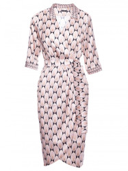 M668 Wrap dress with print - model 3