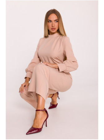 M879 Kombinezonas aukštu kaklu - smėlio