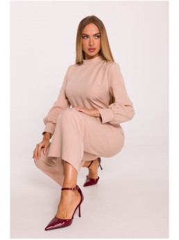 M879 Kombinezonas aukštu kaklu - smėlio