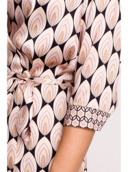 M668 Wrap dress with print - model 3