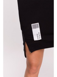 M676 Pullover tunic with zippers - black