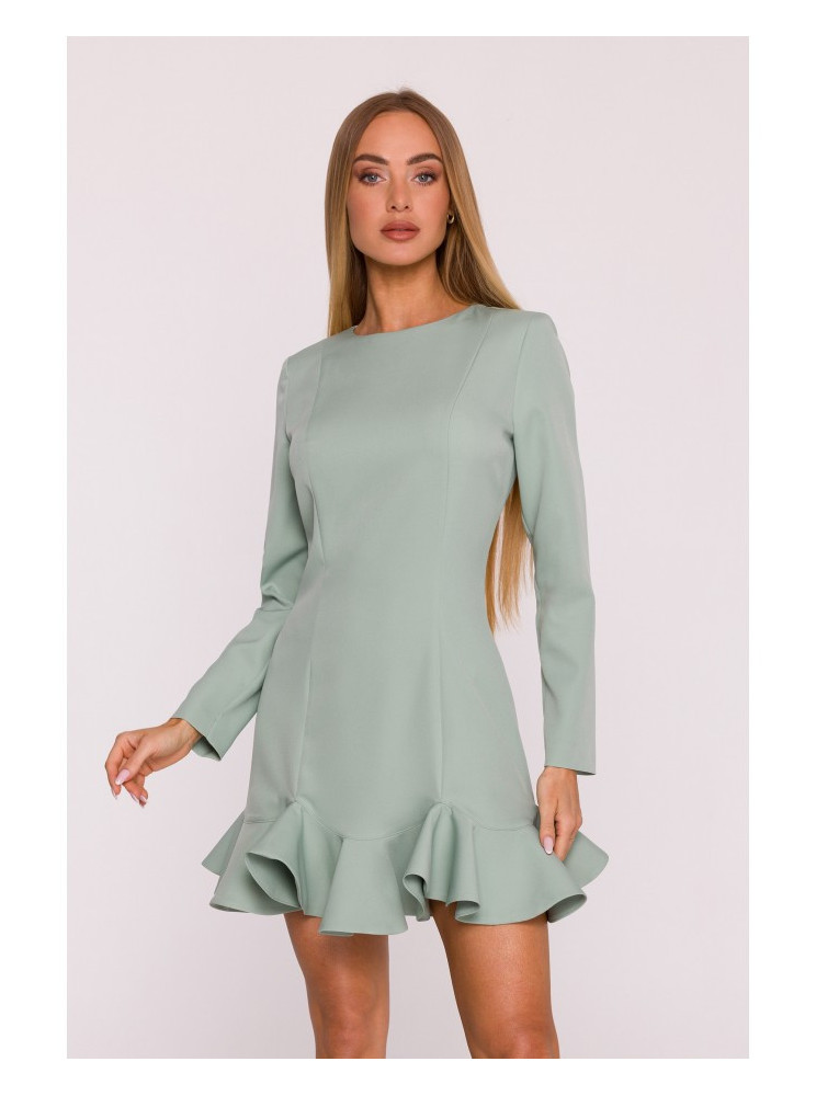 M880 Sukarpyto krašto suknelė - mėtinė