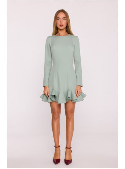 M880 Sukarpyto krašto suknelė - mėtinė