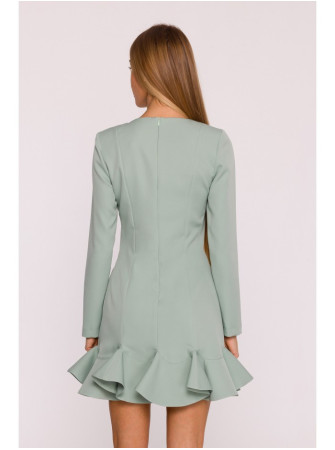 M880 Sukarpyto krašto suknelė - mėtinė