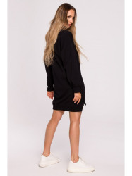 M676 Pullover tunic with zippers - black