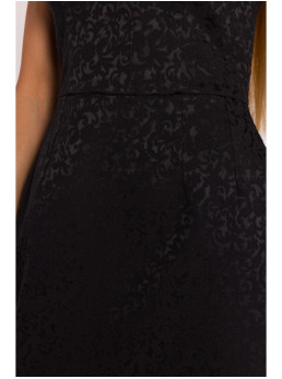 M882 Žakardinė mini suknelė - juoda
