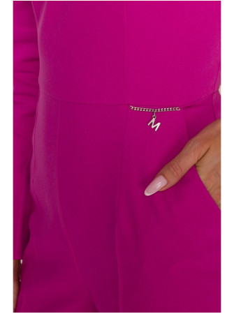 M883 Rožinis džinsinio stiliaus kombinezonas - rožinė