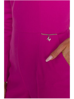 M883 Rožinis džinsinio stiliaus kombinezonas - rožinė