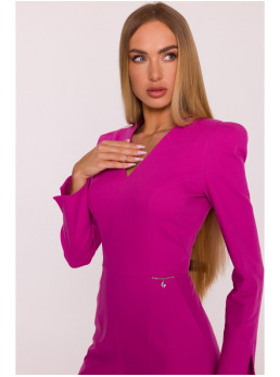 M883 Rožinis džinsinio stiliaus kombinezonas - rožinė