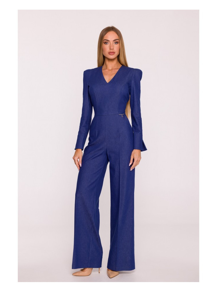 M883 Džinsinio audinio imitacijos kombinezonas - mėlyna