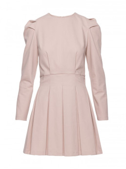 M884 Džinsinio stiliaus suknelė - smėlio