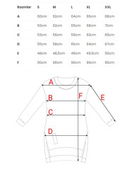 M676 Pullover tunic with zippers - orange