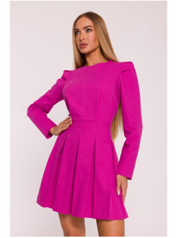 M884 Džinsinio stiliaus suknelė - rožinė