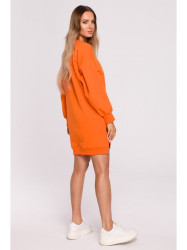 M676 Pullover tunic with zippers - orange