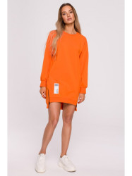 M676 Pullover tunic with zippers - orange