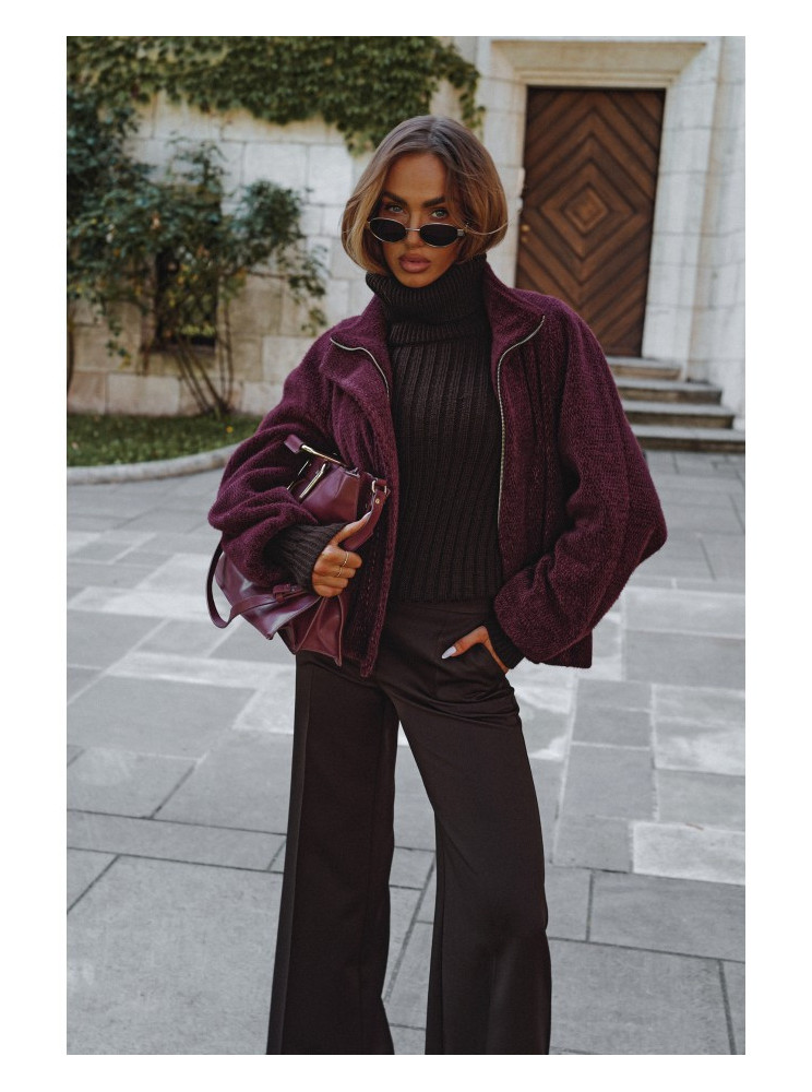 M885 Paltinio audinio švarkas - kaštoninė