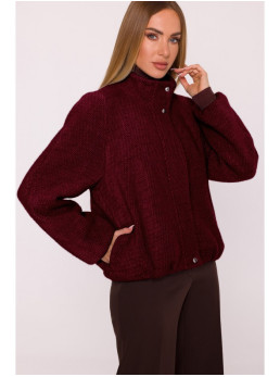 M885 Paltinio audinio švarkas - kaštoninė